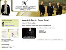 Tablet Screenshot of nelsonsclothing-il.com